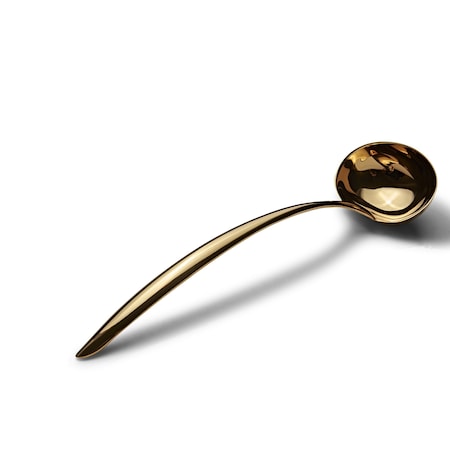 Bon Chef Ez Use Banquet Serving Ladle W/Hollow Cool Handle 15" 6 Oz. - Gold 9456G